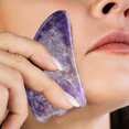 thumbnail image 2 of Scenic Beauty 1-Stage Natural Facial Roller Stone Massage Tool for SPA, Acupuncture, Purple, 2 of 7