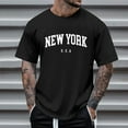 thumbnail image 2 of Ierhent V-Neck T-Shirts Men Men's Regular-Fit Short-Sleeve V-Neck T-Shirt (Available in Big & Tall) Black,XL, 2 of 4