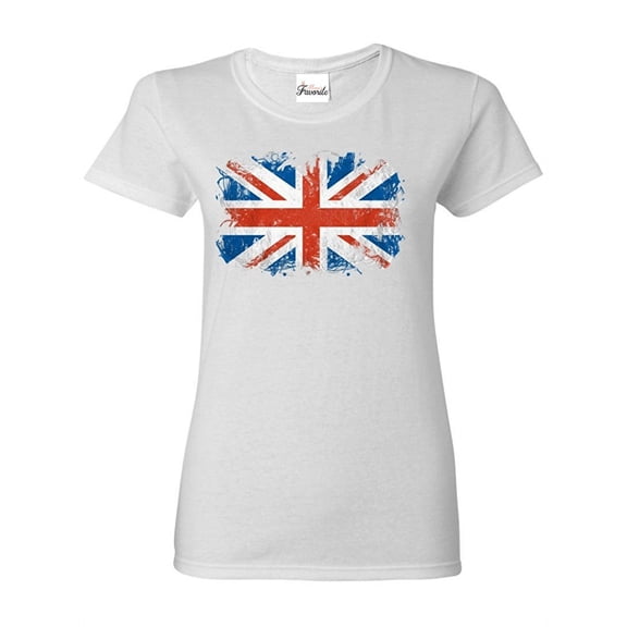 Women's T-Shirt Short Sleeve - Union Jack British Flag