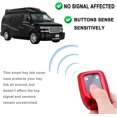 thumbnail image 3 of Key Fob Cover Compatible with GMC Sierra Acadia Terrain Yukon Chevy Silverado Suburban Tahoe 2018-2024 4 Button Keychain Case Holder Protector,Red, 3 of 6