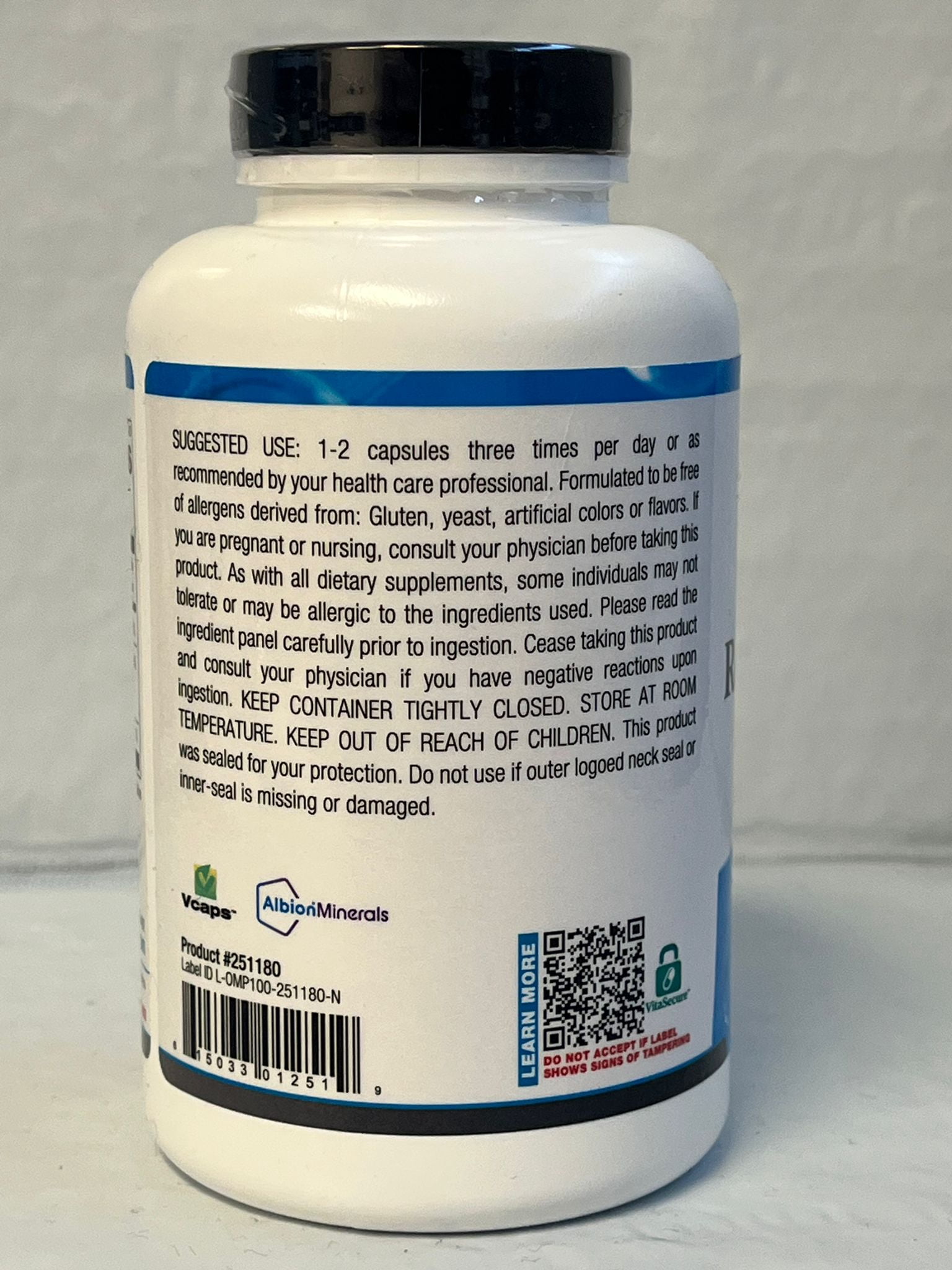 Reacted Calcium 180ct by Ortho Molecular Products