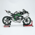 thumbnail image 2 of 1:6 Scale Alloy Motorcycle Model with Ignition System, Functional RC Simulation Bike with Light Sound Effects Smoke Spray, Electroplated Silver Display for Adult, 2 of 9