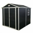 thumbnail image 3 of Abri de Rangement Extérieur en Résine 6 Pi x 8 Pi – Parfait pour Ranger les Meubles de Patio, Noir, 3 of 8