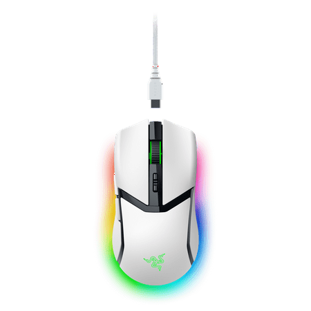Razer - Cobra Pro Wireless Gaming Mouse with Chroma RGB Lighting and 10 Customizable Controls - White