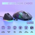 thumbnail image 2 of X2 Pro Wireless Gaming Mouse with RGB Charging Dock,Tri-Mode PC Gaming Mice 2.4G/Bluetooth/Wired,Noiseless Mouse RGB Backlit,Transparent Shell,PixArt, 2 of 4