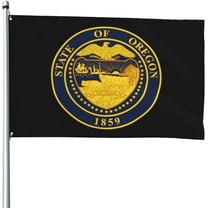 Heavy Duty Seal of Oregon Flag 4x6 Ft Durable Outdoor Banner Home Party Welcome Flag Patio Decor Flag