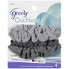Goody Ouchless Smoke & Mirrors Gentle Scrunchies, 4 Pack
