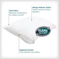 thumbnail image 2 of AllerEase CleanBoost Soft & Clean Protège-oreiller housse, Queen – À glissière, protection contre les allergènes, 2 of 8