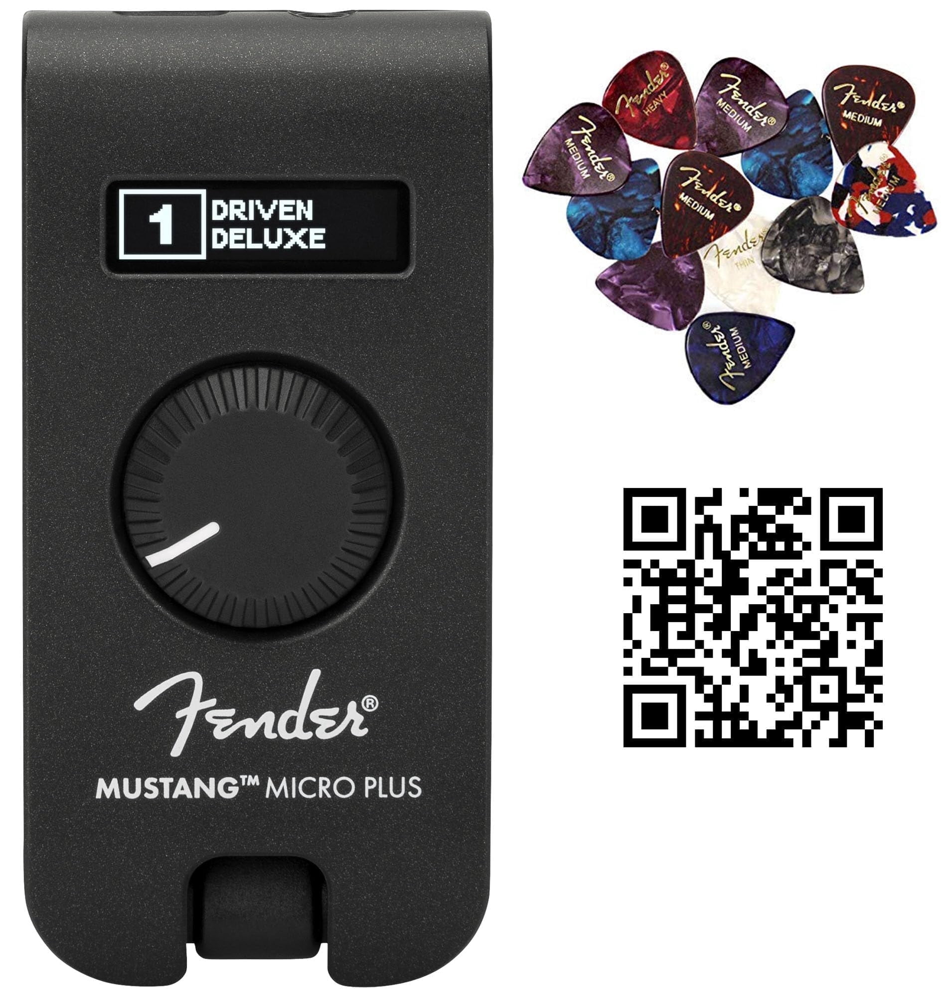 Fender Mustang Micro Plus Headphone Amplifier w/ Case - Walmart.com