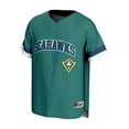 thumbnail image 2 of Men's GameDay Greats Teal UNC Wilmington Seahawks Baseball Jersey, 2 of 3
