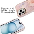 thumbnail image 2 of Funda protectora de cuerpo completo con diseño de mármol para iPhone 15, delgada, ligera y duradera., 2 of 7