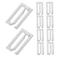 thumbnail image 6 of UPKOCH 20pcs Cape Buckles for Iron Silver Secure and Prevent Stains, 6 of 8