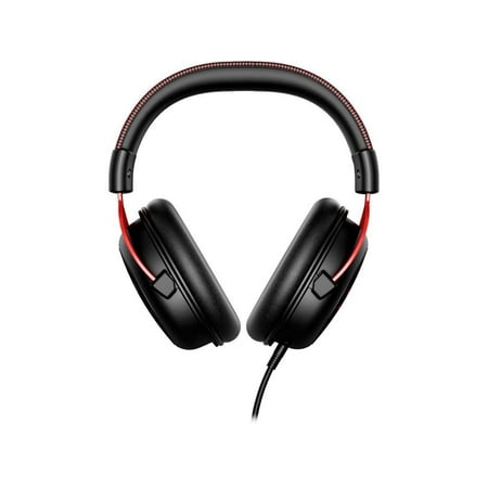 HyperX - Cloud II Wired Gaming Headset for PC, Xbox X|S, Xbox One, PS5, PS4, Nintendo Switch, and Mobile - Black/Red