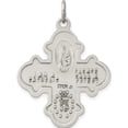 thumbnail image 4 of Sterling Silver Antiqued 4-Way Medal (35 X 25) Made In United States qc3469, 4 of 5