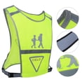 thumbnail image 4 of Chaleco luminoso LED para estudiantes Ropa de seguridad reflectante nocturna ajustable Amarillo fluorescenteL, 4 of 8