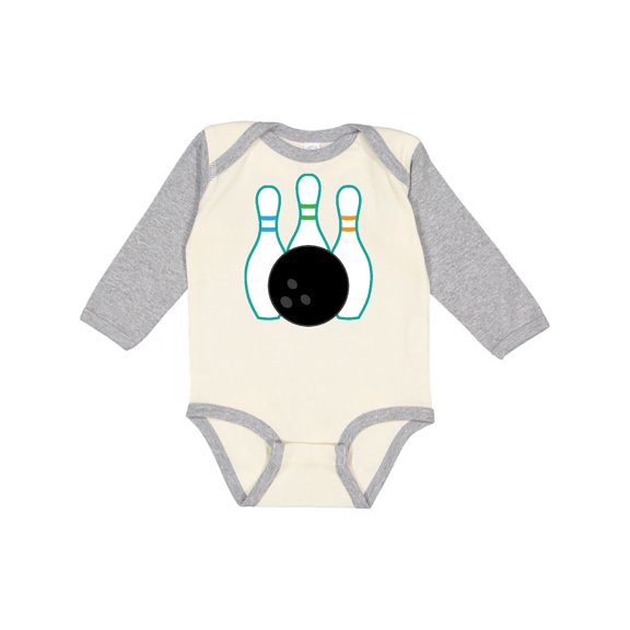 Inktastic Bowling Team Bowler Gift Boys or Girls Long Sleeve Baby Bodysuit