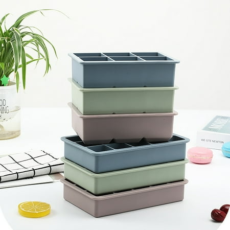 

ruhuadgb Ice Grid Mould with Lid Multi-Grid Ice Cube Tray Easy-Release Practical for Home
