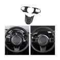 thumbnail image 3 of 3pcs Car Carbon Fiber Steering Wheel Panel Cover Decoration Sticker For F55 F56 F57 2021 2022, 3 of 5