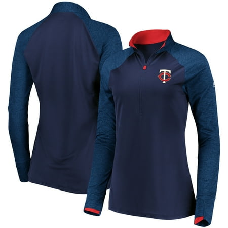 - Minnesota Twins Majestic Women's Extremely Clear Cool Base Raglan 1/2-Zip Jacket - Navy