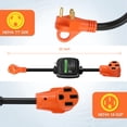 thumbnail image 3 of Adaptador de Cable de Alimentación Manshan de 30A a 50A con Protección contra Sobretensiones, 3 of 5