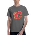 thumbnail image 1 of Calgary Flames Fashion Men'S Short Sleeve T-Shirt Deep Heather 3x-Large, 1 of 5
