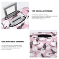 thumbnail image 5 of Lsque Pineapple Flamingo Printed Luggage Cover, Travel Luggage Protector,Scratch and Dirt Resistant, Fits 18-32 Inch Luggage - Small, 5 of 9