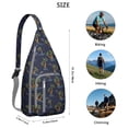 thumbnail image 3 of Minimalist Palm Tree Sling Backpack - Clean Line Tropical Design Crossbody Bag, Fashionable for Daily Commute, 3 of 4