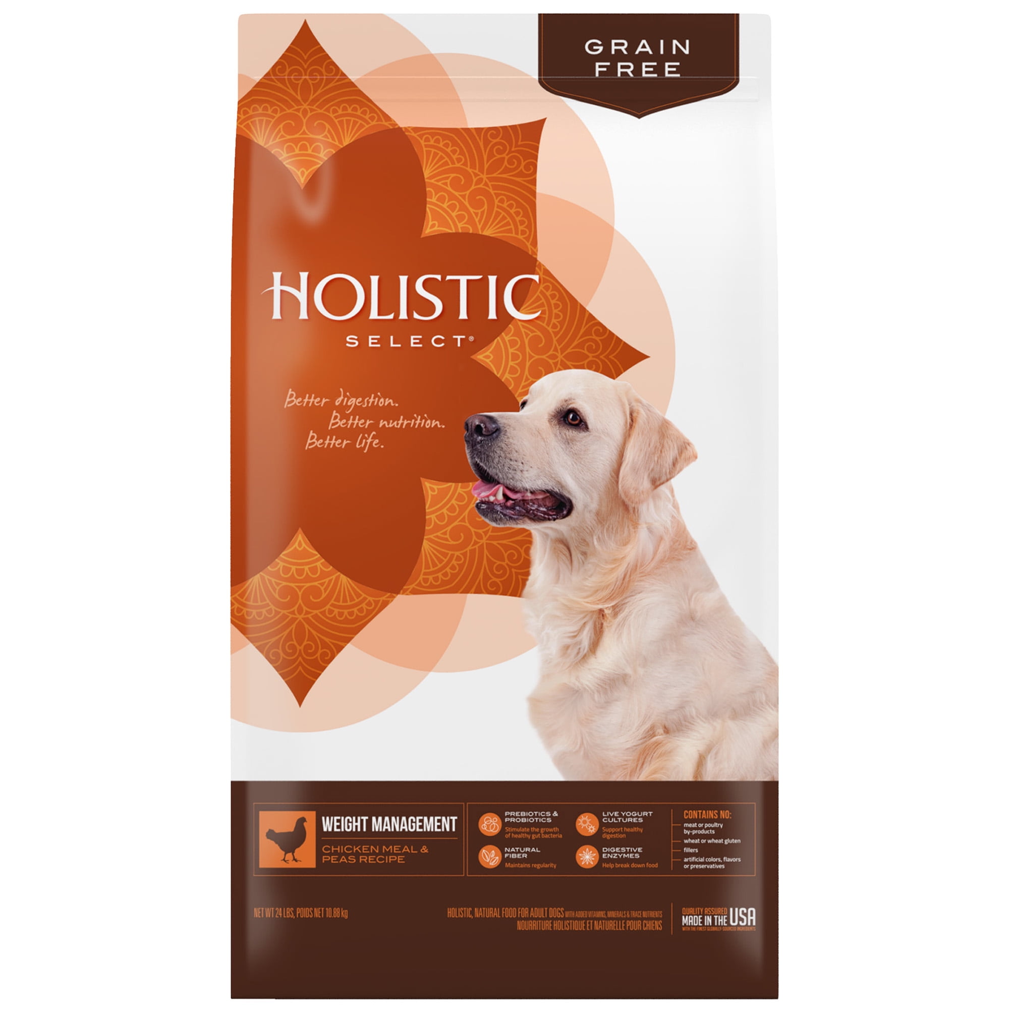 Holistic Select Natural Grain Free Dry Dog Food, Weight Management