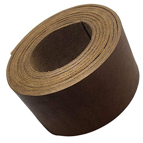 5/8 Inch Wide Jewelry TOFL Genuine Top-Grain Leather Strap | 1 Leather Strip for DIY Arts & Craft Projects 72 Inches Long 4-5 oz 1/16 Inch Thick Burgundy Clothing Wrapping 