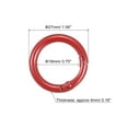 thumbnail image 2 of Redondo Resorte Tórica Juntas Unique Bargains 27mm Rojo 4uds, 2 of 6