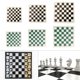 thumbnail image 2 of Tablero de ajedrez portátil de cuero WINDLAND, duradero, suave y enrollable, tapete de ajedrez liviano para torneos para juegos educativos, 2 of 8