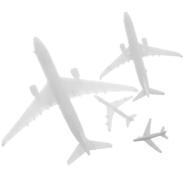 4pcs Micro Landscape Airplane Model For Sand Table Micro Landscaping Micro Scale Aircraft Model Collectible Plastic Airplane Model