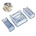 thumbnail image 4 of Cajas Divisorias De Almacenamiento De Ropa Interior, Organizador De Cajones Para Sujetadores, Plegable, 3 Piezas/juego, 3 Tipos, Transparente, Ahorra Espacio Para Corbatas,, 4 of 7
