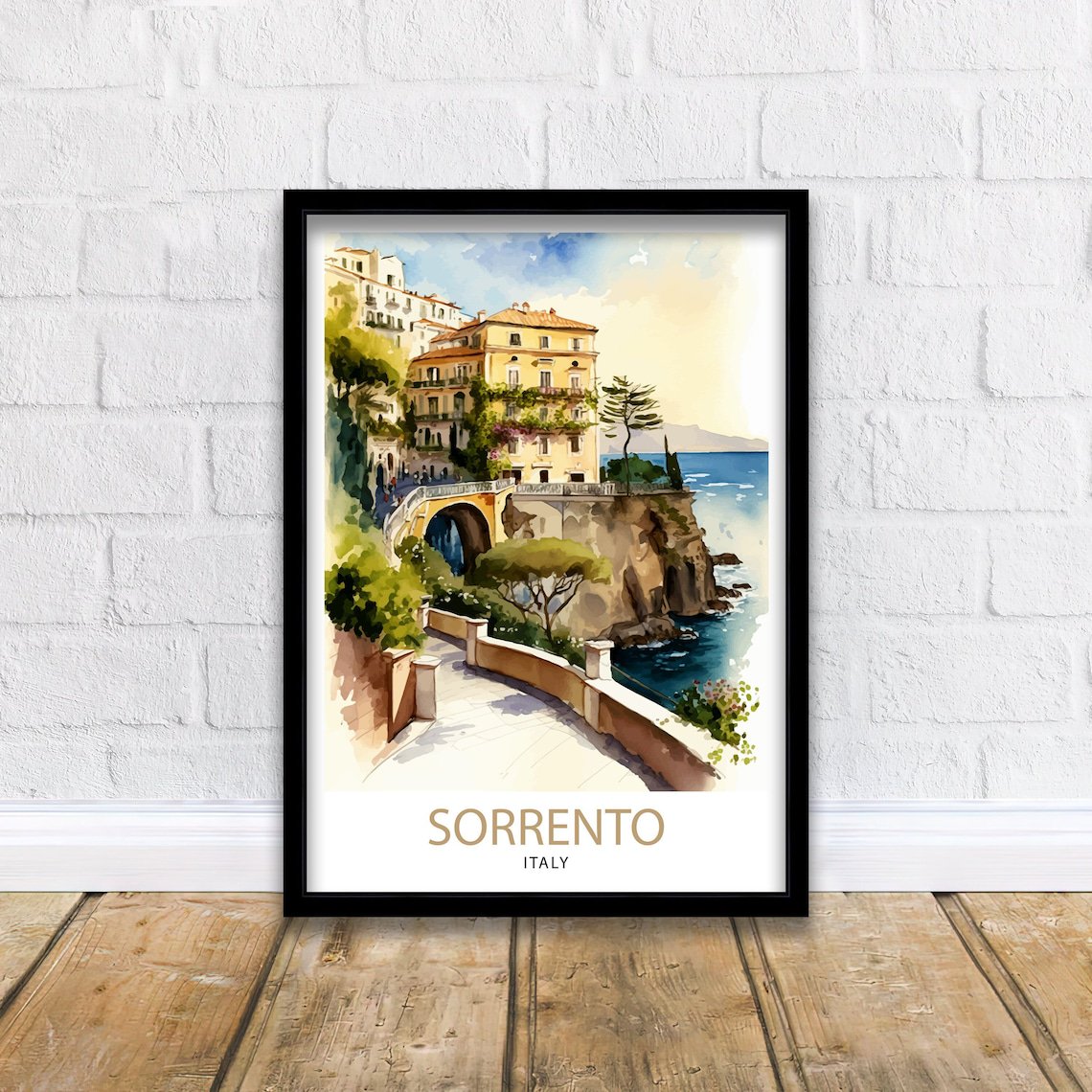 Sorrento Italy Travel Printsorrento Wall Art Sorrento Home Decor Sorrento Travel Sorrento Illustration Sorrento Art Print Sorrento