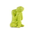 thumbnail image 4 of Urban Trends Ceramic Sitting Buddha Figurine with Rounded Ushnisha and Head Resting on Knee in Gloss Finish, Yellow, 4 of 5