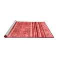 thumbnail image 2 of Ahgly Company Machine Washable Indoor Square Abstract Red Modern Area Rugs, 5' Square, 2 of 4