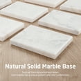 thumbnail image 4 of KES Standing Towel Rack Taller Version, 37" H (Equal Height) Bathroom Towel Stand with Heavy Marble Base, Free Standing Towel Holder Stand, SUS304 Stainless Steel Brushed, WMBTR005BS, 4 of 11