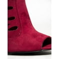 thumbnail image 4 of Qupid Cinema-35 - Burgundy Suede PU 5.5, 4 of 5