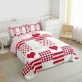 thumbnail image 3 of Castle Fairy 2-Piece Twin Comforter Set - Love Heart Plaid, 3 of 8