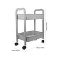 Hims Plastic Rolling Utility Cart Bathroom Cosmetic Storage Trolley