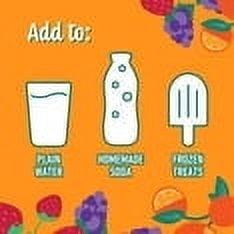 Crush Powdered Drink Mix Variety Pack Orange Grape & Strawberry Sugar Free 30 Count (Pack of 4)