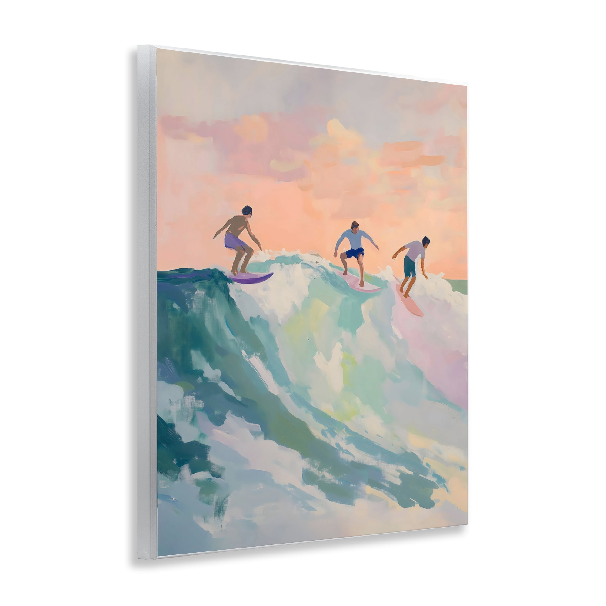 Stupell Industries Group of Surfers at Sunset Wall Plaque Art, design by The Prints Vibe