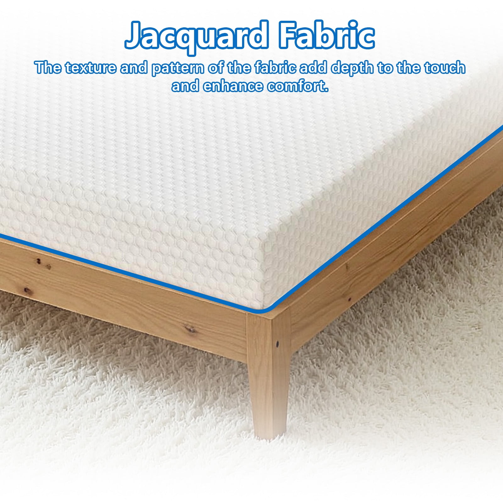MCPRST 5" Memory Foam Mattress in a Box, Medium Firm with Gel Foam, Twin XL