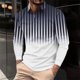 thumbnail image 1 of Blusa y camisa de manga larga con cuello vuelto para hombre, informal, con cuello vuelto, estampado, para fitness, deportiva, de manga larga, de poliéster, 1 of 5
