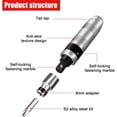thumbnail image 3 of 16 Pieces Impact Driver Kit, 1/2" Manual Impact Driver with 15 Pieces Drill Bits (Slotted, Phillips, Hex), for Turning Stuck Fasteners, Rusty Fasteners (16), 3 of 5