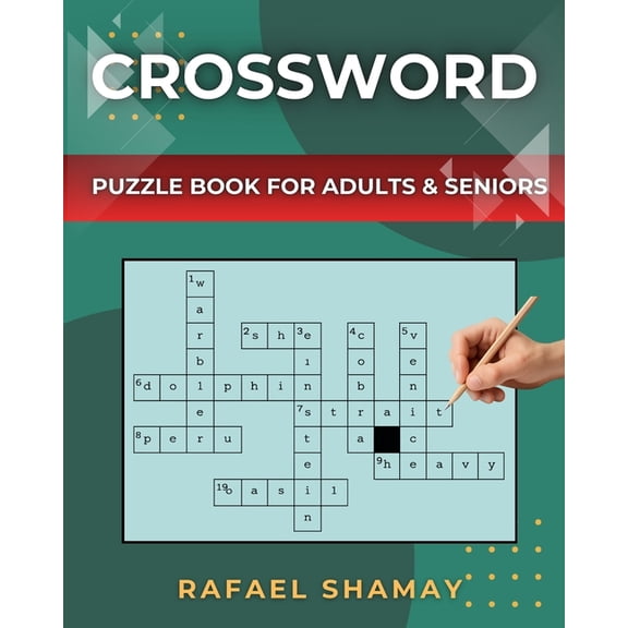 Crossword Puzzle Book for Adults: Relaxing Big Font, Anti-Eye Strain, Puzzle Book for Adults, Seniors to Have Fun and Br, (Paperback)