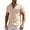 Beige, variant on Guluxicc Men's Cotton Shirts with Pockets Button Down Short Sleeve Shirts for Everyday Wear Trendy Summer Casual Outfits