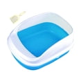 thumbnail image 4 of Bandeja de arena abierta con lado alto, orinal para gatos, inodoro a prueba de salpicaduras, caja de arena para gatos, orinal para gatos, semicerrado, ,, 4 of 8