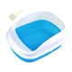 thumbnail image 4 of Bandeja de arena para gatos, arenero para gatos, bandeja de arena para gatos, artículos para mascotas, inodoro para gatos, orinal para mascotas Azul Grande, 4 of 9