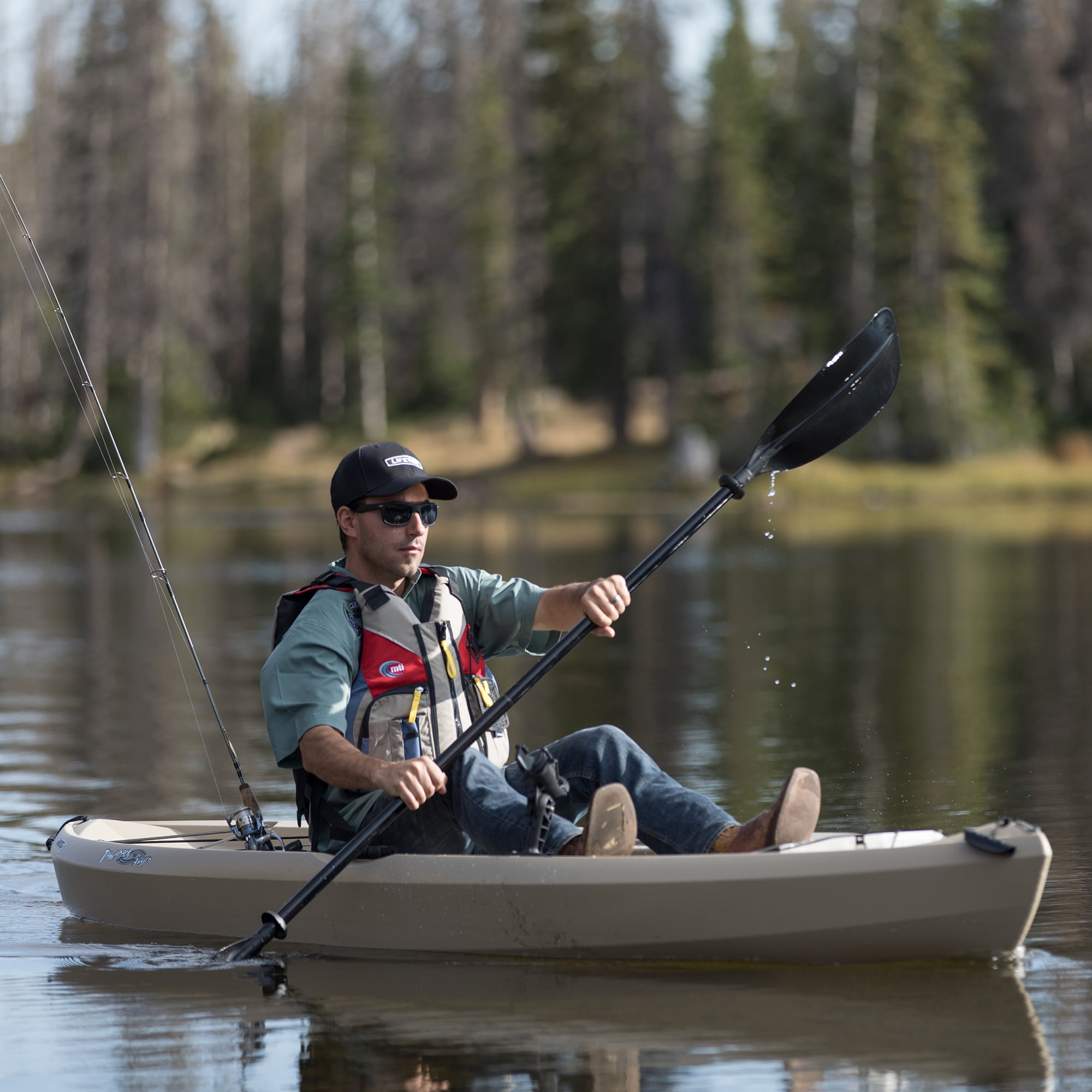 Lifetime Tamarack Angler 10 ft Fishing Kayak (Paddle Included), 90508